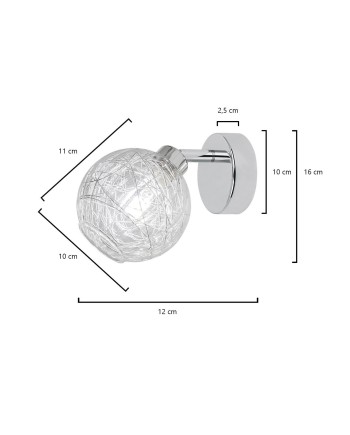 FOCO 1L ROLO CROMO 1 X 40W G-9