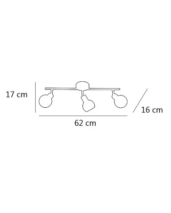 REGLETA 3L ROLO CUERO 3 X 40W G-9