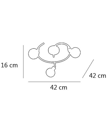 REDONDO 3L ROLO CUERO 3 X 40W G-9