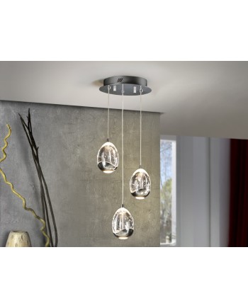 ROCIO- LAMPARA 3L CROMO 25D