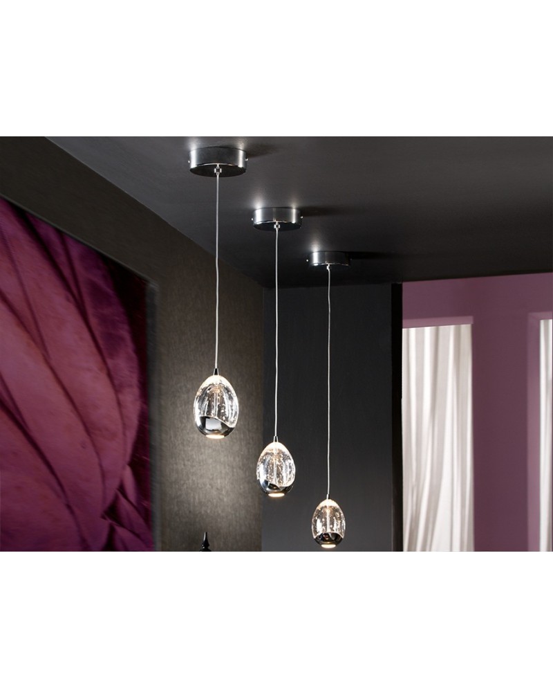 ROCIO- LAMPARA 1L CROMO