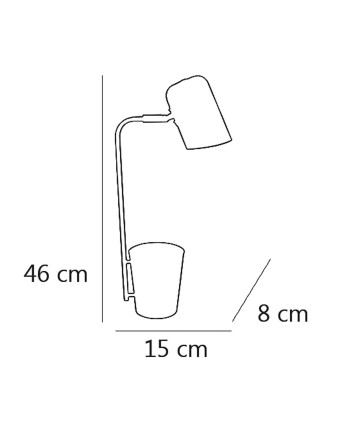 FLEXO DIANTE BLANCO 1 X 60W E-27