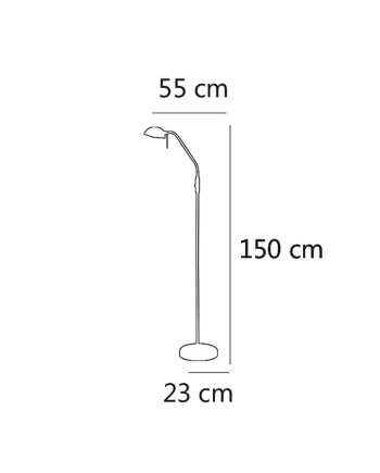 PIE SALON MODOS CUERO 1 X 40W E-14
