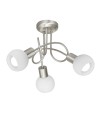 PLAFON 3L OPAL NIQUEL SATIN. 3 X 40W E-14