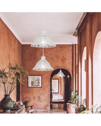 COLGANTE PANGANI BLANCO 1 X 60W E-27