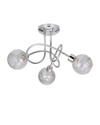 PLAFON 3L ROLO CROMO 3 X 40W G-9