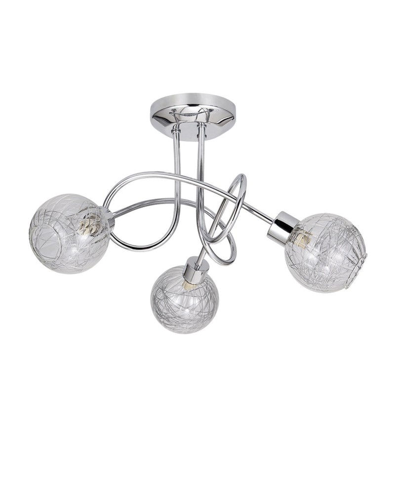 PLAFON 3L ROLO CROMO 3 X 40W G-9