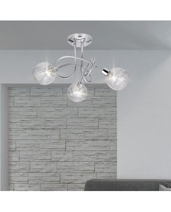 PLAFON 3L ROLO CROMO 3 X 40W G-9