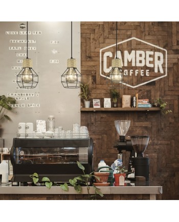 COLGANTE TRENA NEGRO 1 X 60W E-27