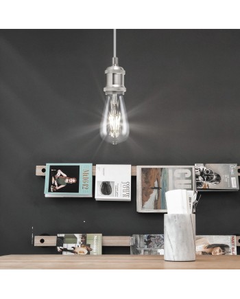 PENDEL ELKAN NIQUEL SATINADO 1 X 60W E-27