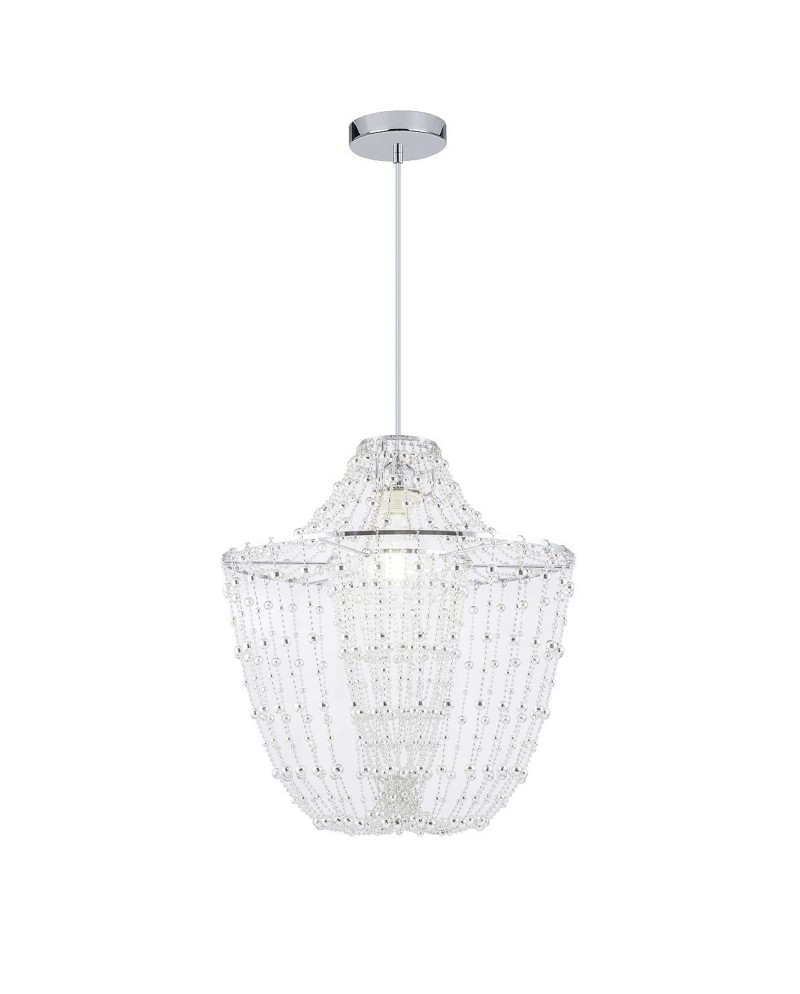 COLGANTE TEBAS CROMO 1 X 60W E-27