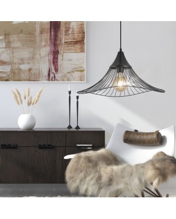 COLGANTE MINA NEGRO 1 X 60W E-27