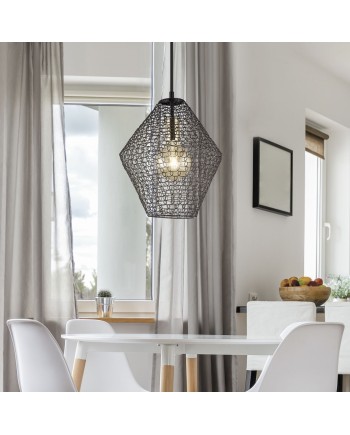 COLGANTE MASAI NEGRO 1 X 60W E-27