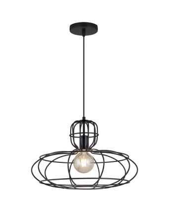 COLGANTE MATERA NEGRO 1 X 60W E-27