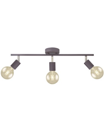 REGLETA 3L TENOR MARRON 3 X E-27