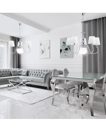 LAMPARA 3L MAXIMA CROMO 3 X 40W E-14+2 X G-9