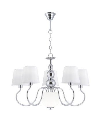 LAMPARA 5L MAXIMA CROMO 5 X 40W E-14 + 2 X G-9