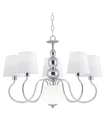 LAMPARA 5L MAXIMA CROMO 5 X 40W E-14 + 2 X G-9