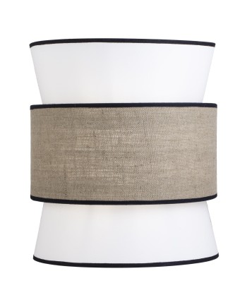 APLIQUE SABINA BLANCO-TOSTADO 2 X 60W E-27