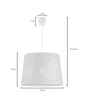 COLGANTE TAYLOR BLANCO 1 X E-27