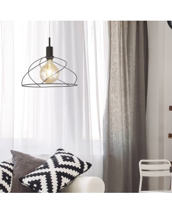 COLGANTE FARREL NEGRO 1 X 60W E-27
