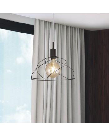 COLGANTE FARREL NEGRO 1 X 60W E-27