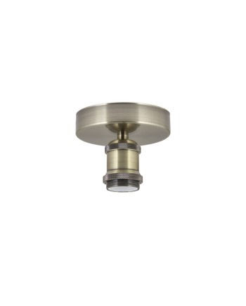 PLAFON 1 LUZ ELKAN CUERO 1 X E-27