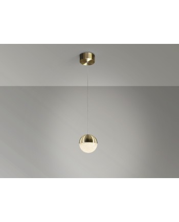 LAMPARA 1L LED ·SPHERE· Ø12 LATON