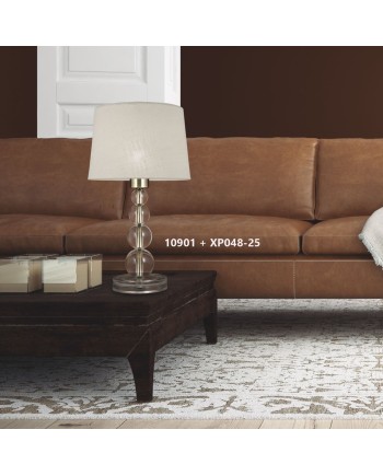 SOBREMESA 1L. VERSALLES CUERO 1 X 60W E-27 - SIN PANTALLA