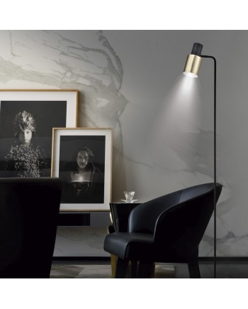 PIE SALON MAENA NEGRO-LATON 1 X 40W E-14