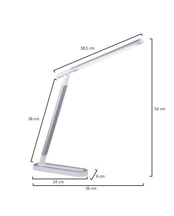 FLEXO KARIM PLATA LED 10W 950LM 4000K