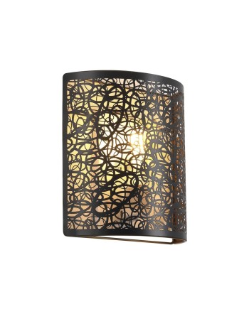 APLIQUE GRASSE NEGRO-ORO 1 X 60W E-27