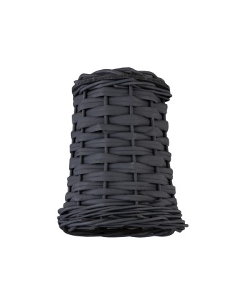 PANTALLA MIMBRE NEGRA 1 X 60W E-27