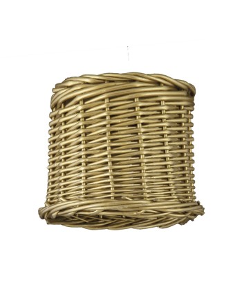 PANTALLA MIMBRE DORADA 1 X 60W E-27