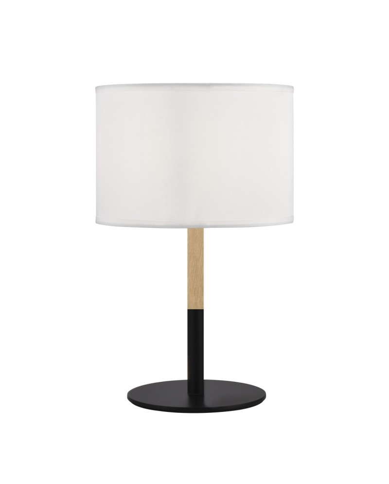 SOBREMESA ARNOLD NEGRO-MADERA 1 X 40W E-14