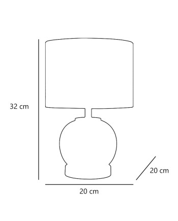 SOBREMESA BRAM CROMO 1 X 60W E-27