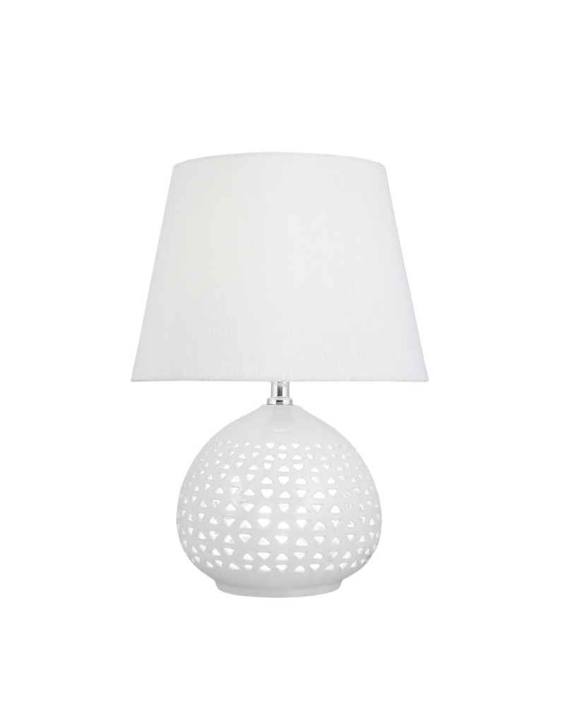 SOBREMESA MORGAN BLANCO 2 X 60W E-27