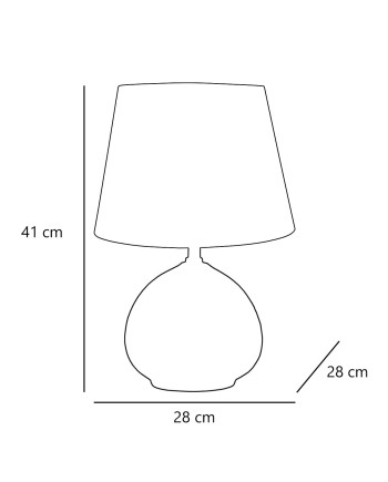 SOBREMESA MORGAN BLANCO 2 X 60W E-27