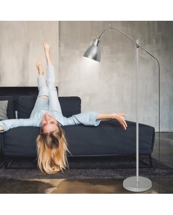 PIE SALON FALON PLATA-CROMO 1 X 60W E-27