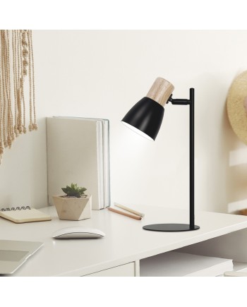 FLEXO CABIN NEGRO-MADERA 1 X 60W E-27