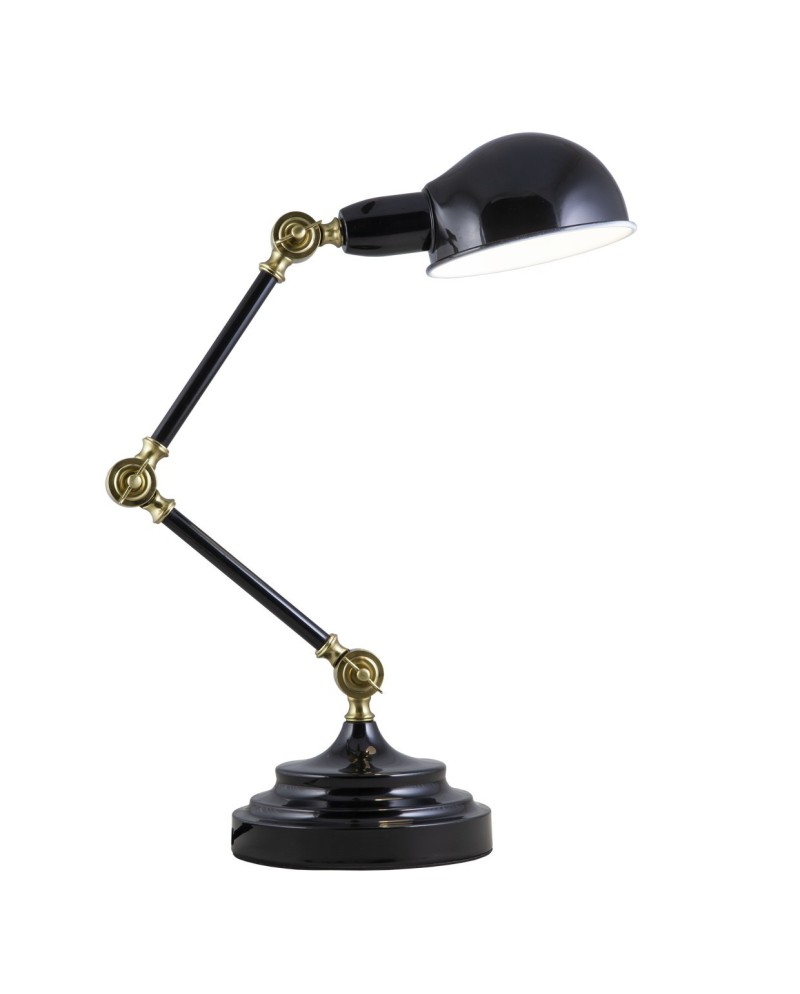 FLEXO TADAO NEGRO-LATÓN 1 X 40W E-14