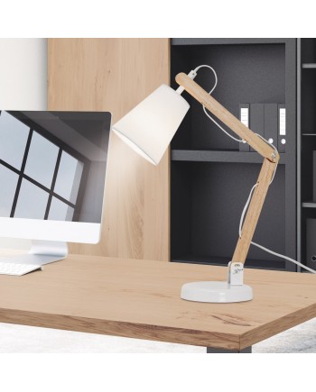 FLEXO TRUMAN BLANCO/MADERA 1 X 60W E-14