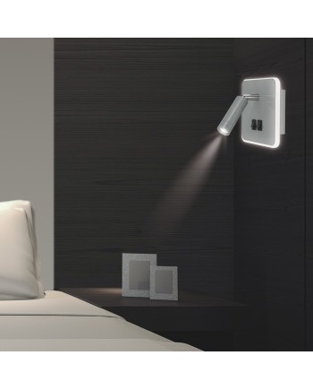 APLIQUE LED MORAGUES PLATA LED 3+10W 285+950LM 4000K