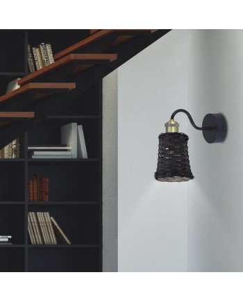 APLIQUE 1L ALEXIA NEGRO 1 X 60W E-27