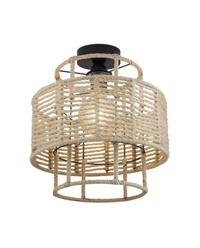 PLAFON AIFOS NEGRO-CUERDA 1 X 60W E-27