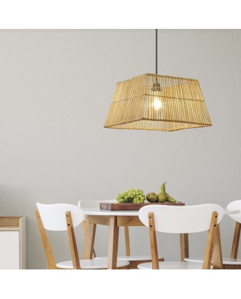COLGANTE CABANAS MIMBRE 1 X 60W E-27