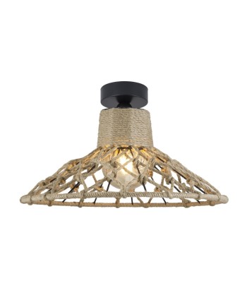 PLAFON KORFU NEGRO-CUERDA 1 X 60W E-27