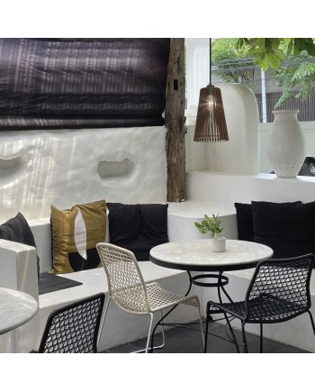 COLGANTE MON MADERA OSCURA 1 X 60W E-27