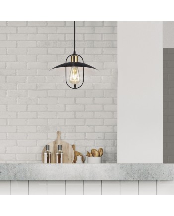 COLGANTE 1L TELMO NEGRO-ORO 1 X 60W E-27