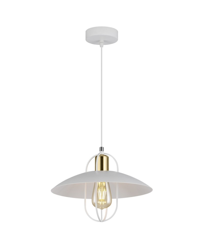 COLGANTE 1L TELMO BLANCO-ORO 1 X 60W E-27